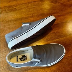 Vans Men's Gray Slip-Ons